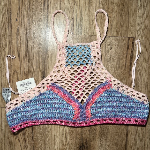 NEW! Zara Crochet Set Halter Top - Picture 4 of 5